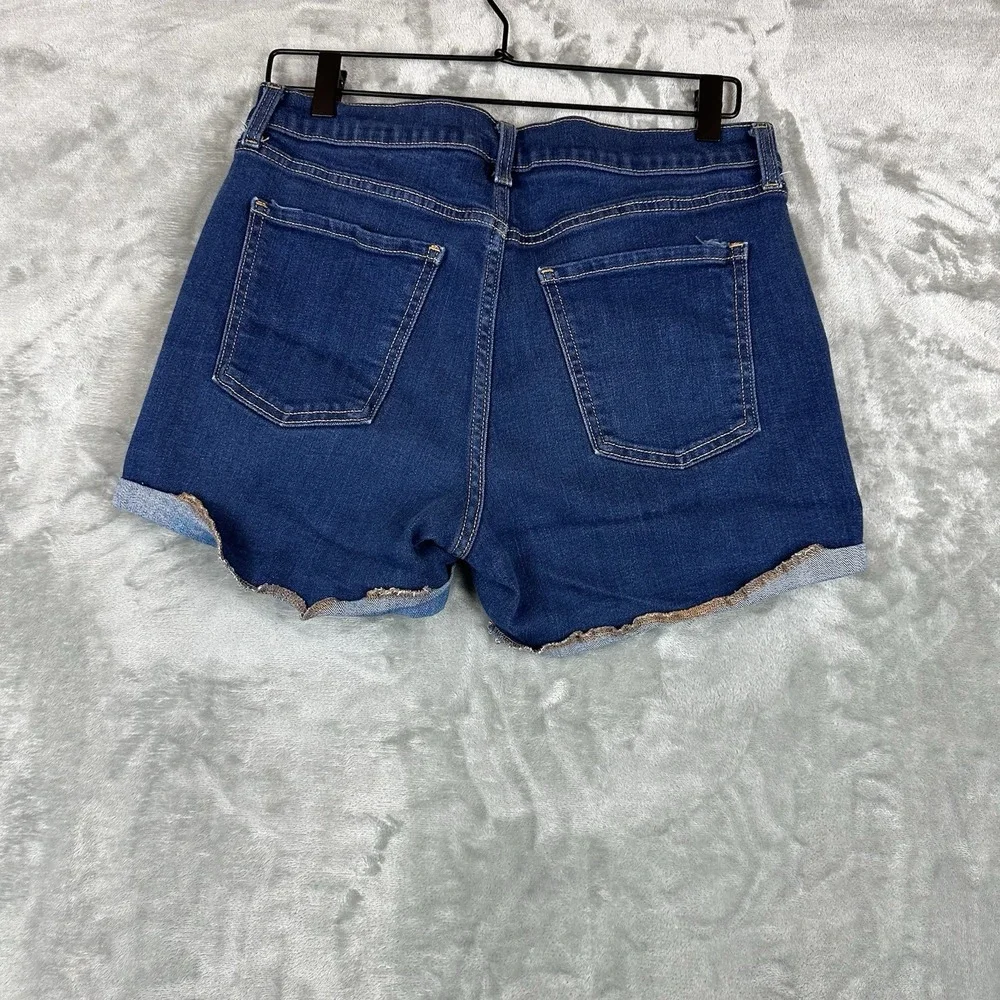 Old Navy Jean Shorts Women's 6 Denim Blue Rolled Cuff